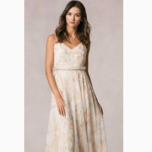 Floor length floral dress